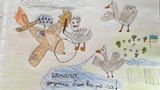 7-річна дівчинка з Миколаєва малює війну та продає ілюстрації, щоб допомогти ЗСУ