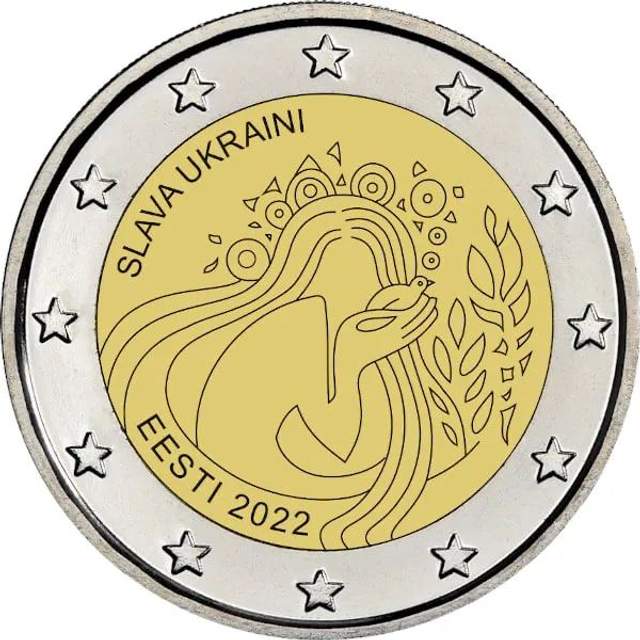Слава Україні: Естонія випустить спеціальні монети, кошти з яких передасть НБУ - фото 504743