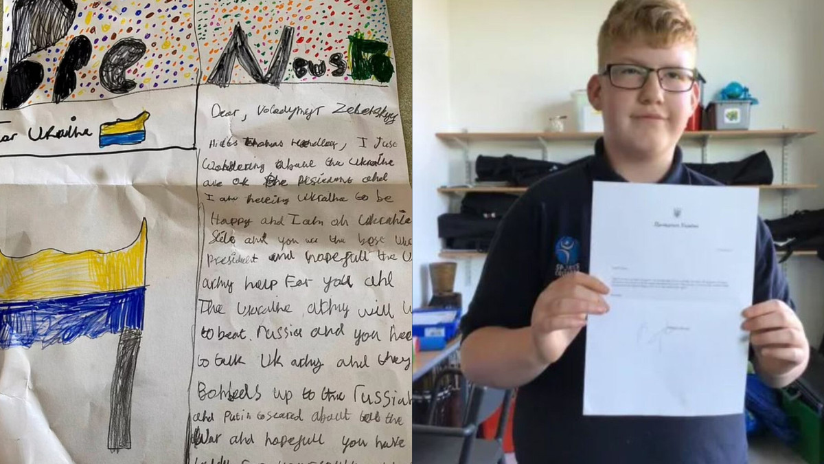 Хлопчик написав листа, щоб підтримати Зеленського - фото 1
