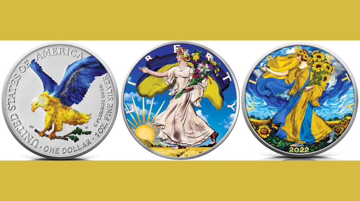 США випустили срібні інвестиційні монети на підтримку України