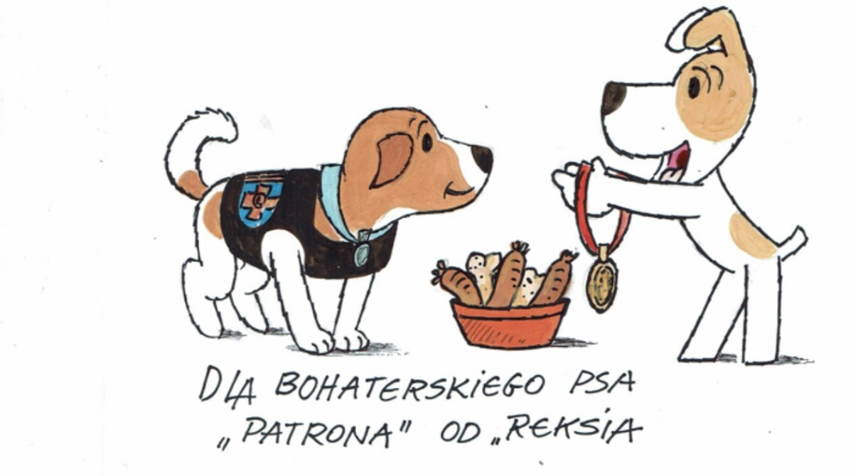 Польський мультиплікаційний персонаж Рекс передав вітання нашому Патрону