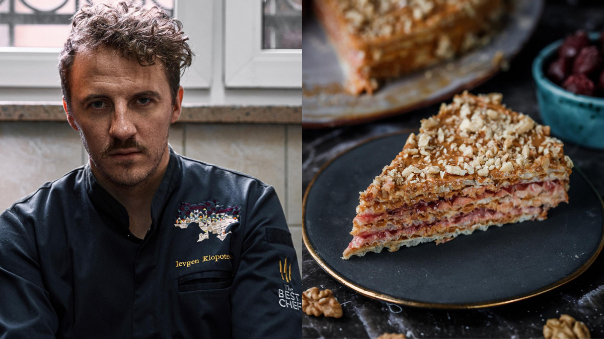 Андрути зі згущівкою та варенням: Євген Клопотенко поділився рецептом вафельного торта - фото 1