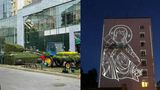 Мурал Свята Джавеліна й квітковий трактор, який тягне танк: у Києві з'явилися нові об'єкти