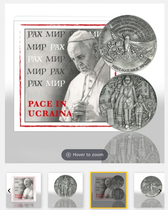 Ватикан випустив срібну монету, яку присвятив Україні - фото 506823