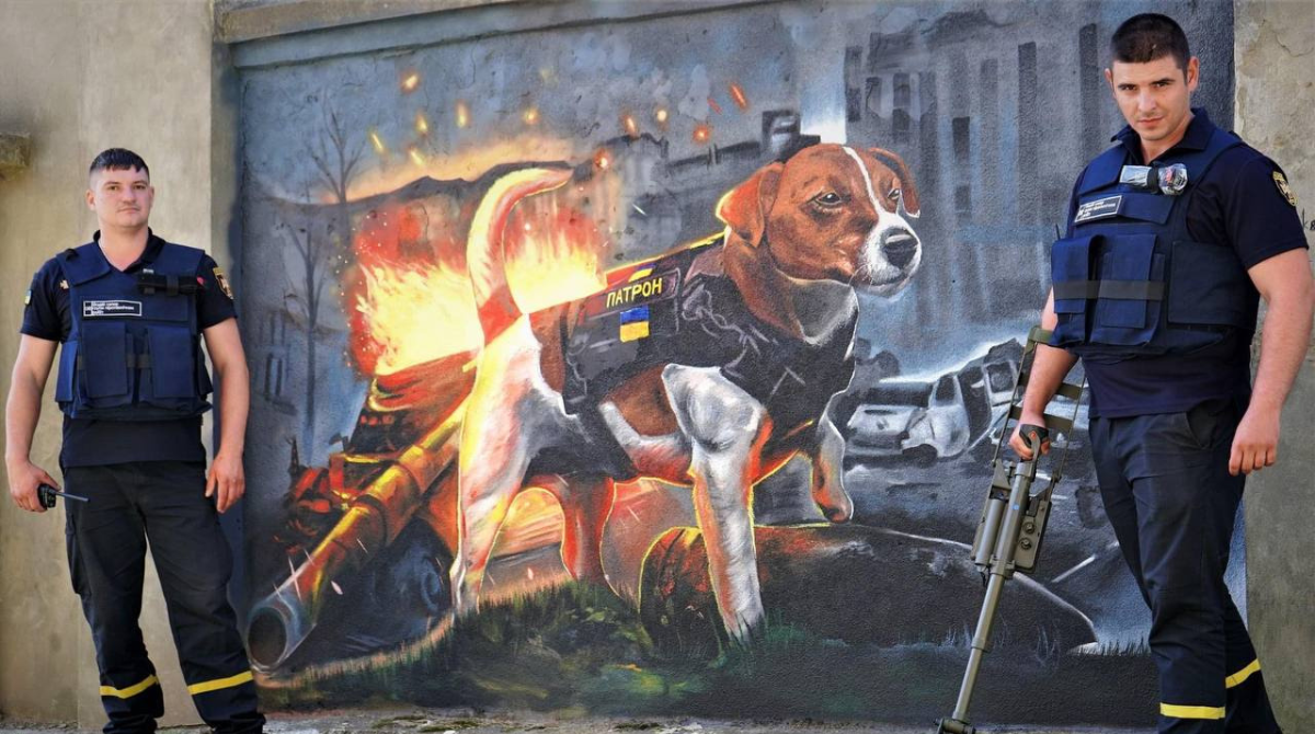 Новий мурал, присвячений Патрону, з'явився в Ужгороді