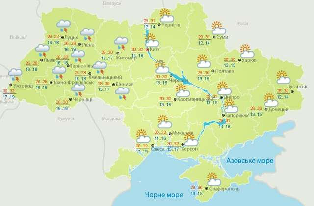 Погода в Україні 3 липня: у яких областях пройдуть дощі з грозами - фото 508737