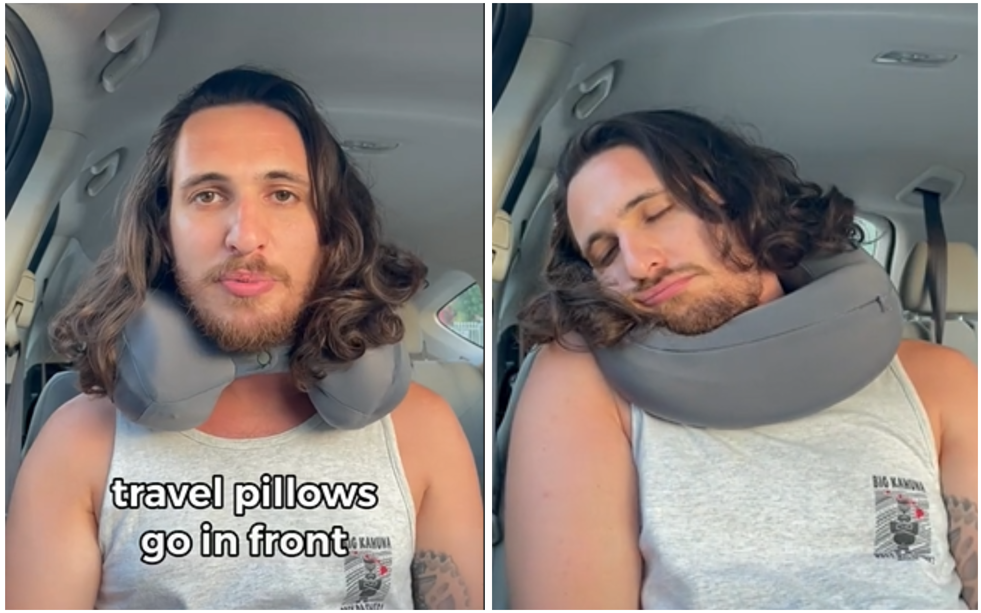 Ви робили неправильно: блогер показав, як насправді користуватись дорожньою подушкою