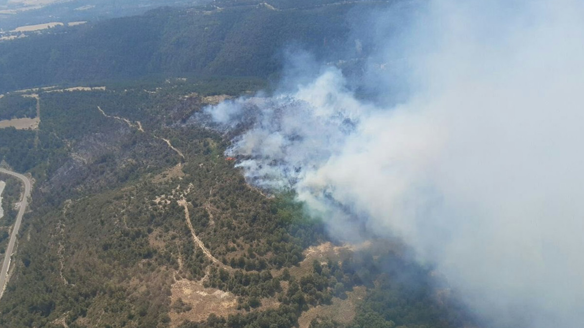 Лісову пожежа в Іспанії - фото 1