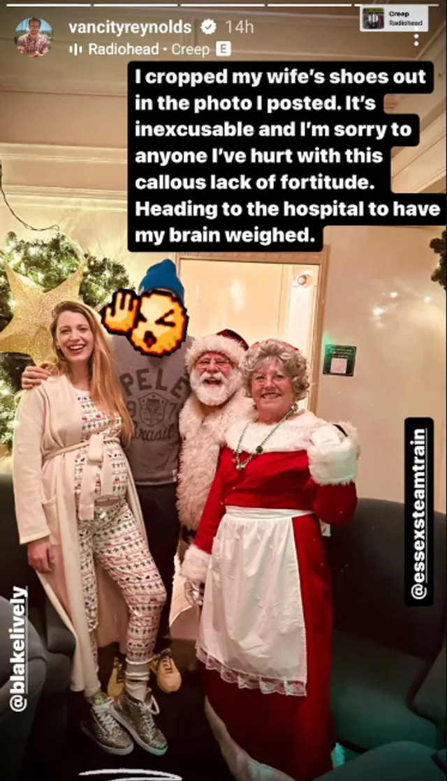 Раян Рейнольдс кумедно вибачився перед фанатами через 'невдале' фото з Блейк Лайвлі - фото 516760