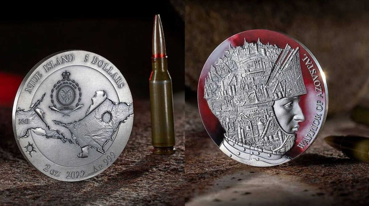 У Тихоокеанській державі випустили пам'ятну монету, присвячену захисникам Маріуполя