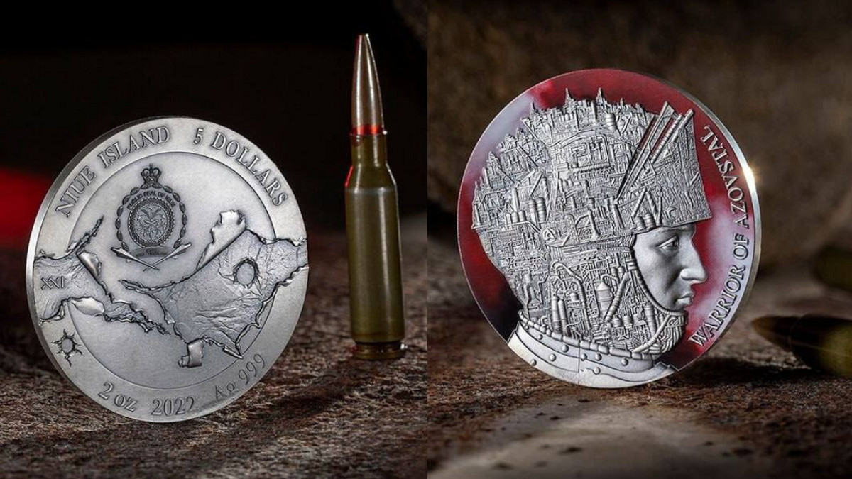У Тихоокеанській державі випустили пам'ятну монету, присвячену захисникам Маріуполя - фото 1