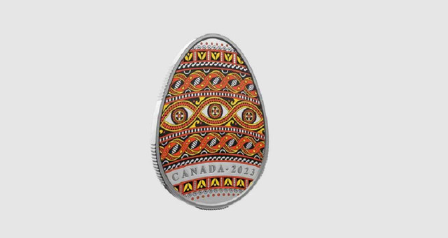 У Канаді випустили особливу монету – це писанка з трипільськими візерунками - фото 519700