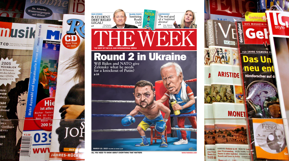 Видання The Week представило нову обкладинку з Зеленським і Байденом