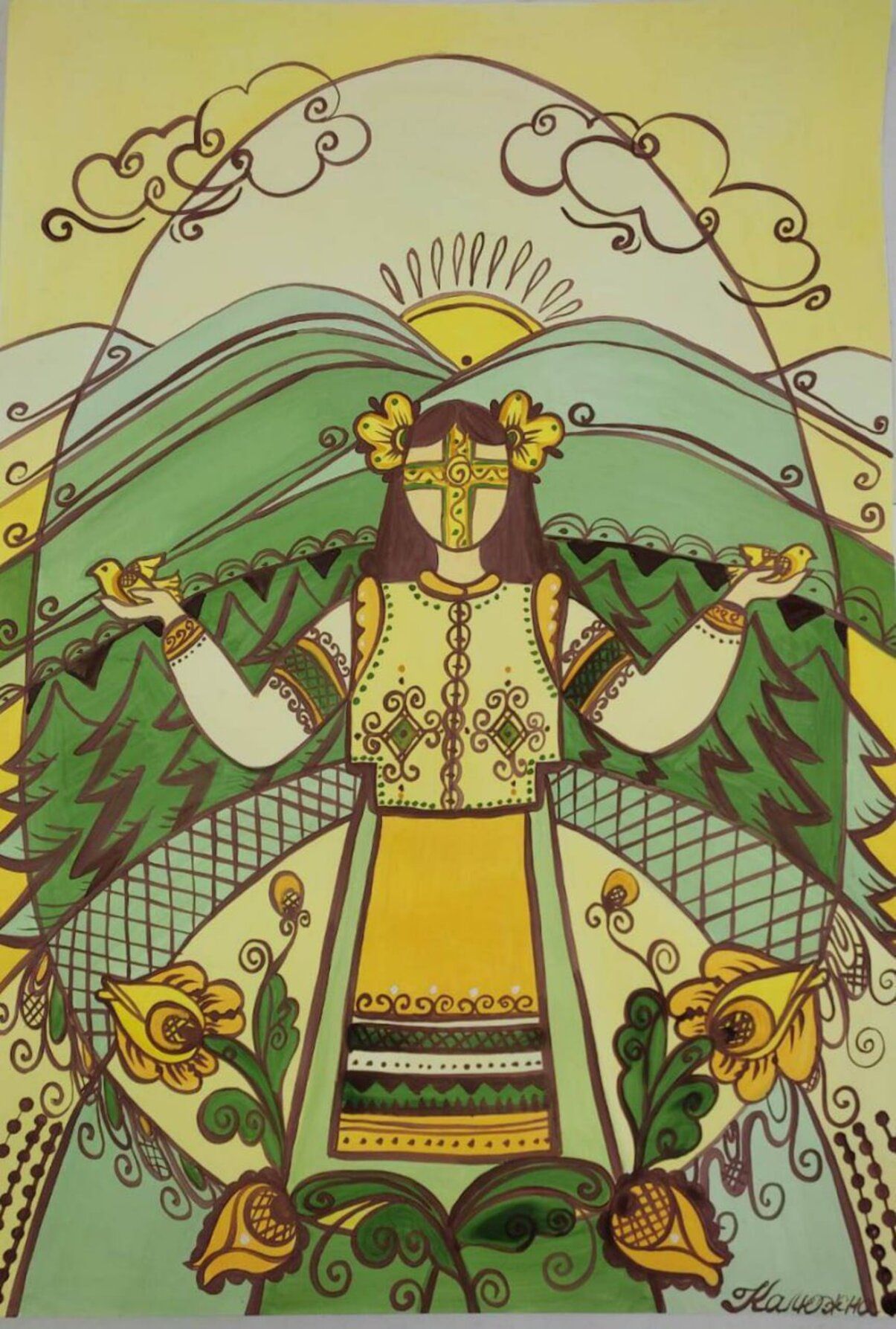 Дивіться прекрасну серію мальовок Великодніх берегинь, яку створила миколаївська художниця