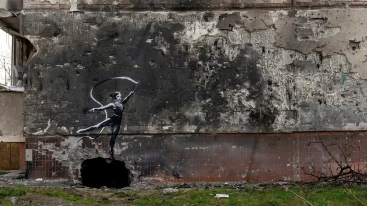 Графіті Бенксі в Ірпені - фото 1