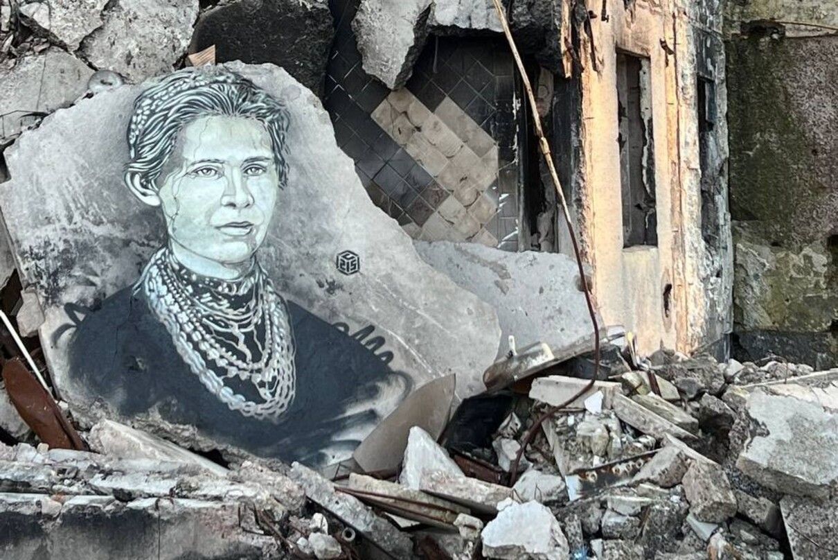 Французький художник Крістіан Гемі намалював Лесю Українку в Бородянці