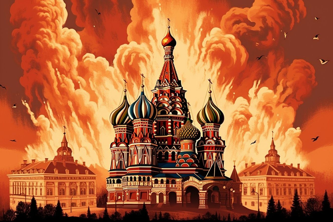 Ось як би виглядав кремль у вогні на полотнах відомих художників