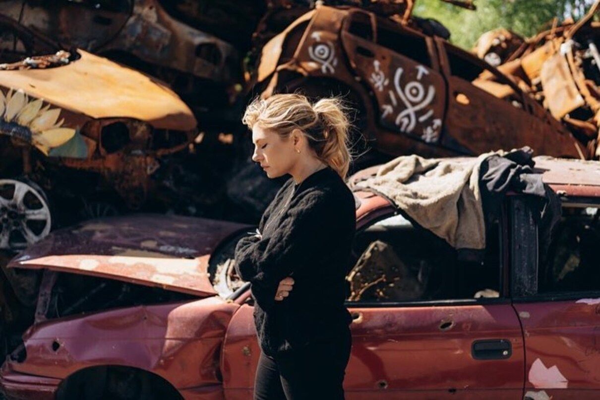 Акторка Кетрін Винник з серіалу "Вікінги" відвідала Ірпінь – фото