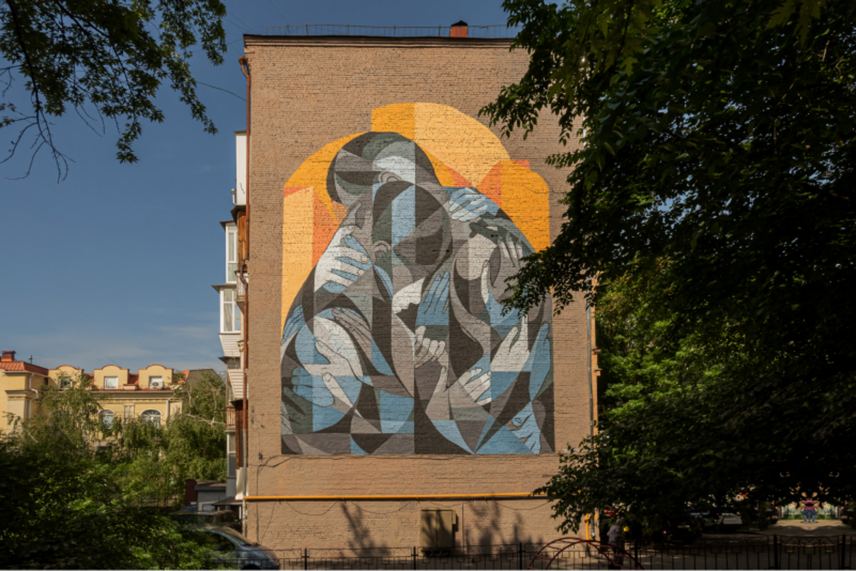 Мурал, присвячений волонтерам - фото 1