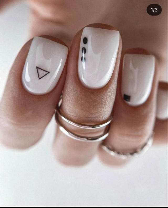 Геометричний манікюр - фото 535149