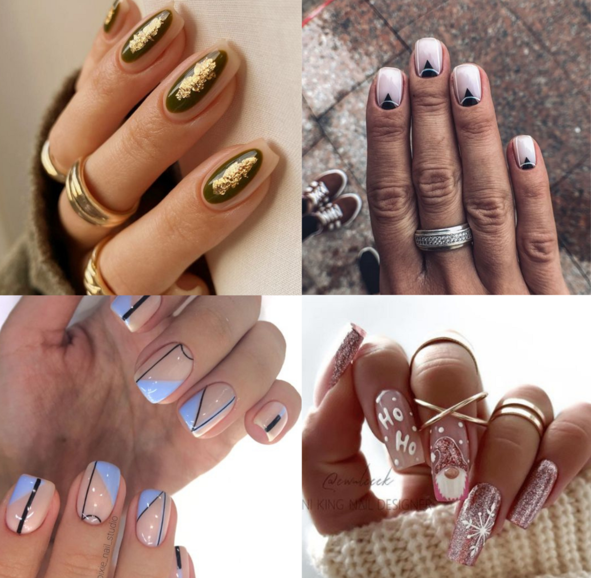 Манікюр на Новий рік 2024: 50 красивих ідей нігтів у фото