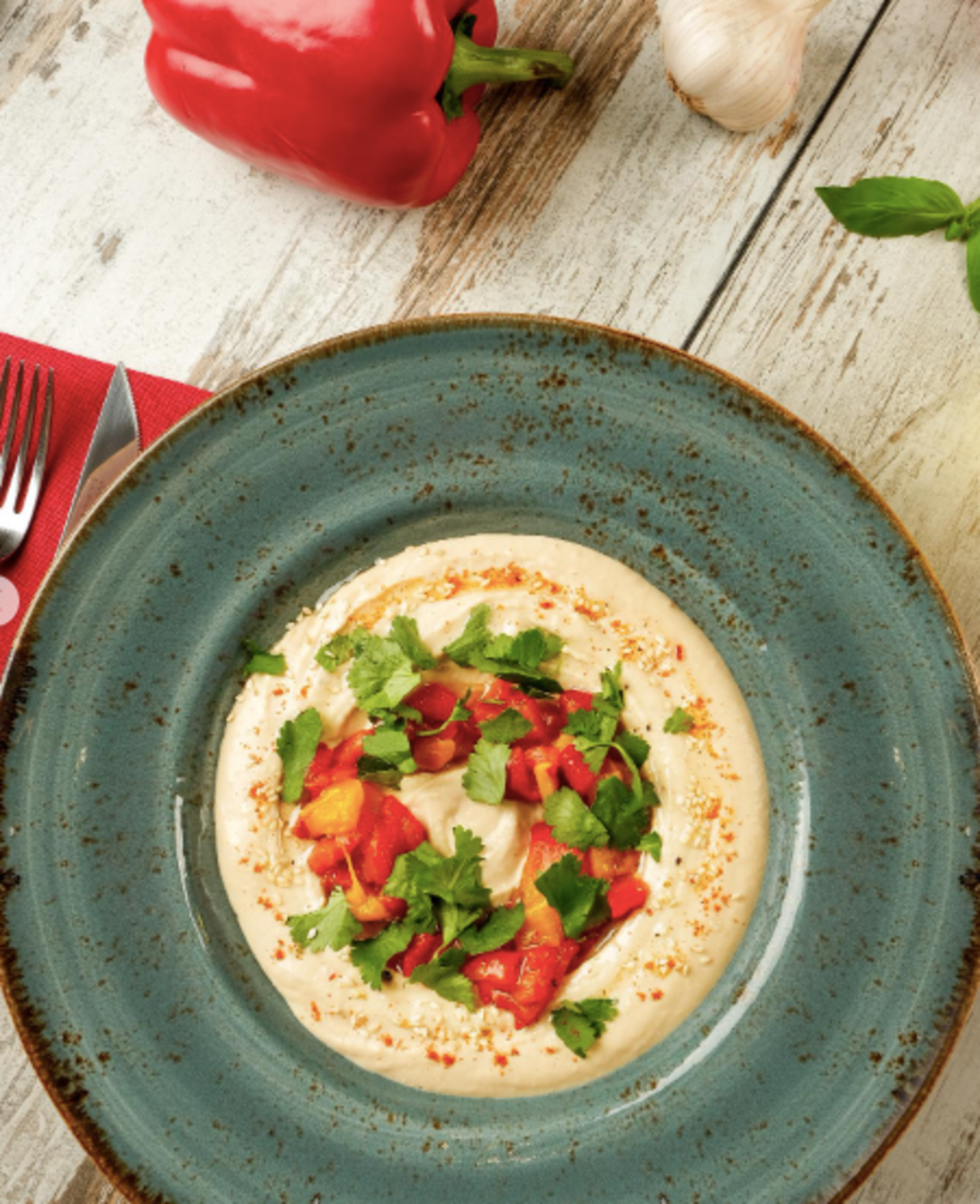 Рецепт хумусу з запеченим перцем від Лізи Глінської