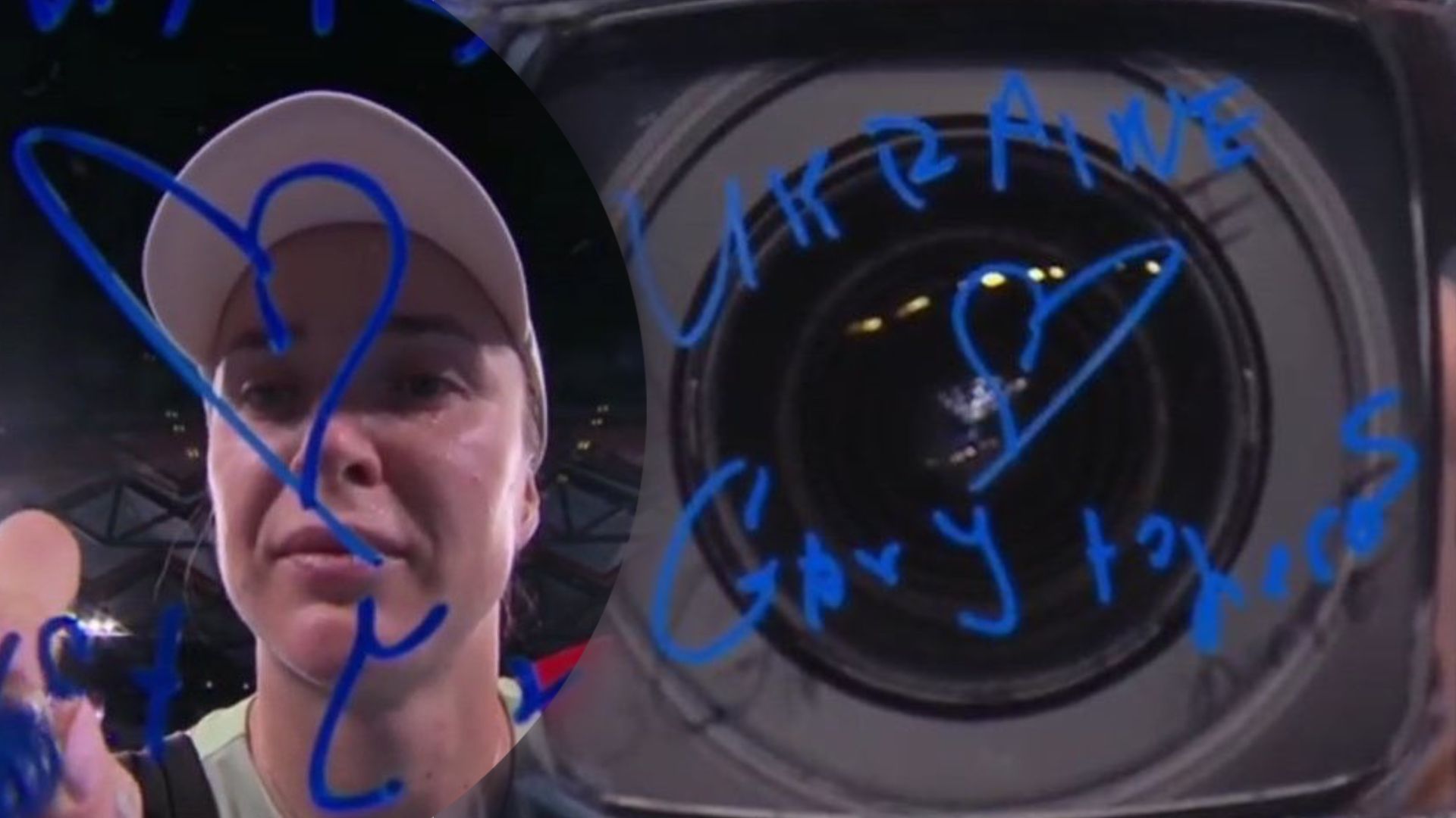 "Героям слава": Світоліна після перемоги на Australian Open-2024 зробила напис на камері