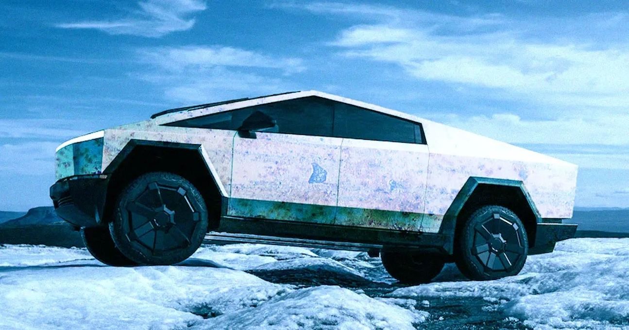 Користувачі скаржаться на новенький Cybertruck: він страшенно боїться дощу