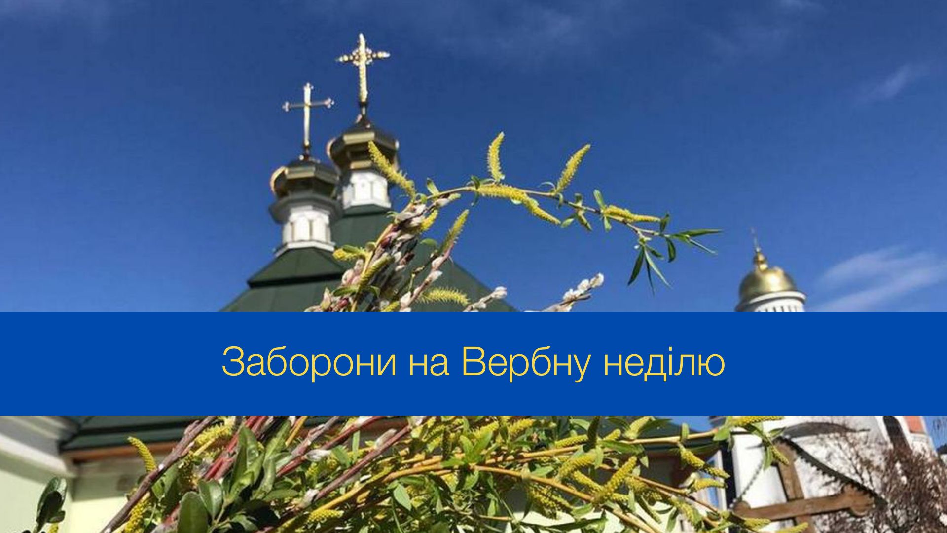 Заборони на Вербну неділю 2024 - фото 1