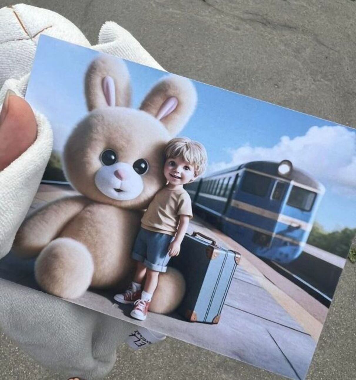 "Укрзалізниця" надіслала зайчика 4-річному хлопчику, який загубив іграшку у потязі