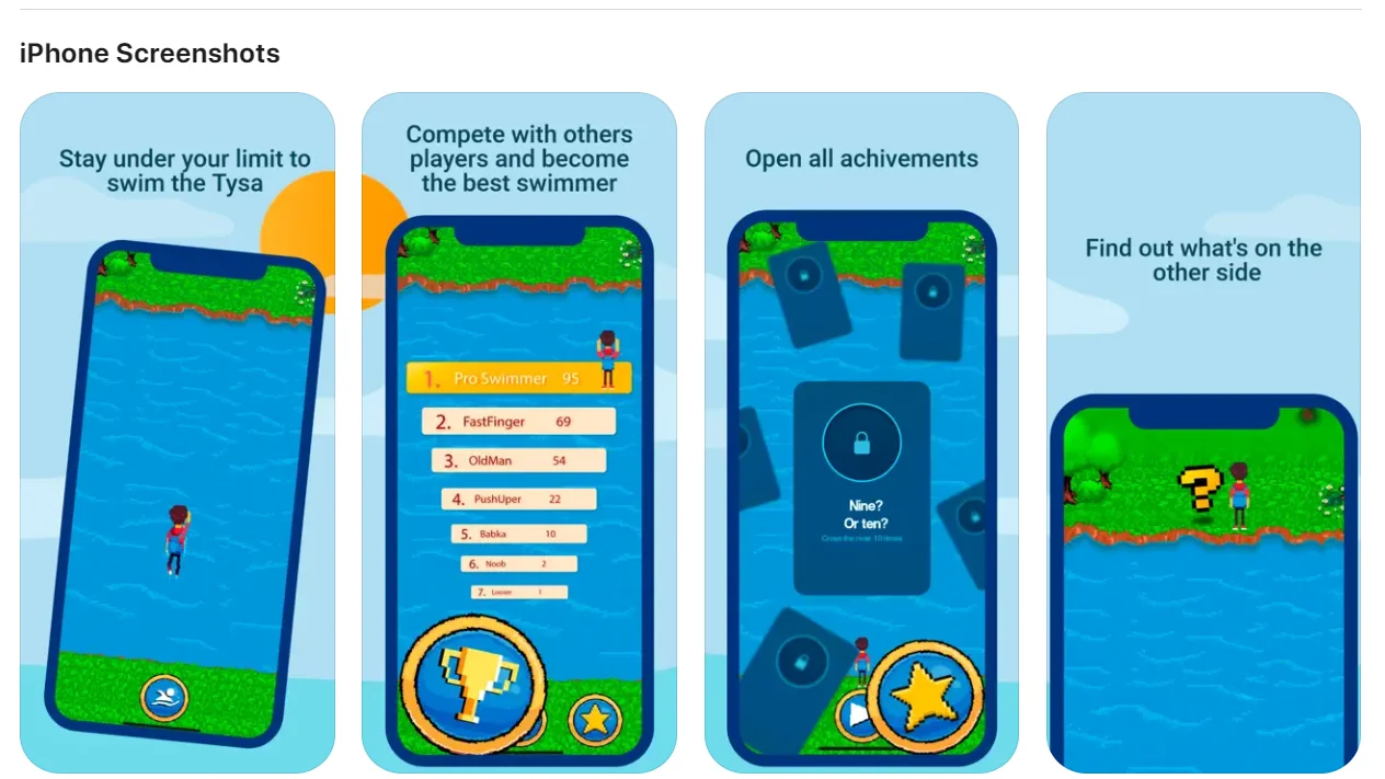 В AppStore з'явилася гра, де перепливають Тису: реакція українців