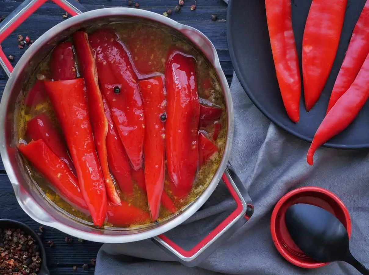 Закрутки на зиму: маринований перець в гірчиці від Ольги Рябенко