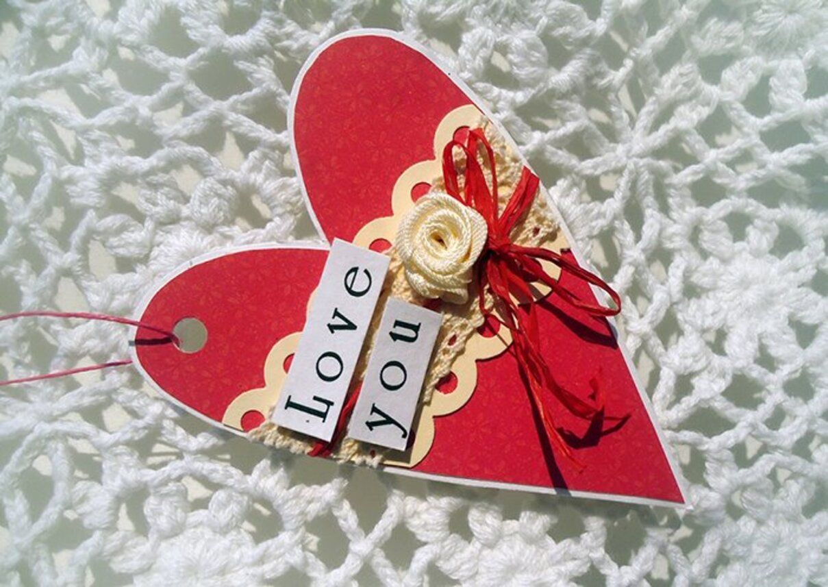 Валентинка зроблена своїми руками - фото 1