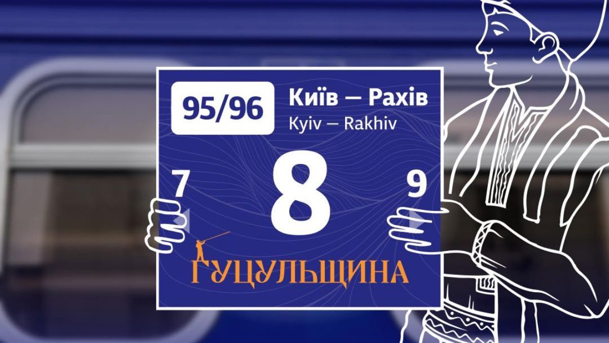 "Укрзалізниця" запустила новий флагманський потяг на Гуцульщину