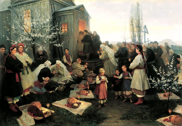 Картина 'Великодня утреня', 1891 р. - фото 553274
