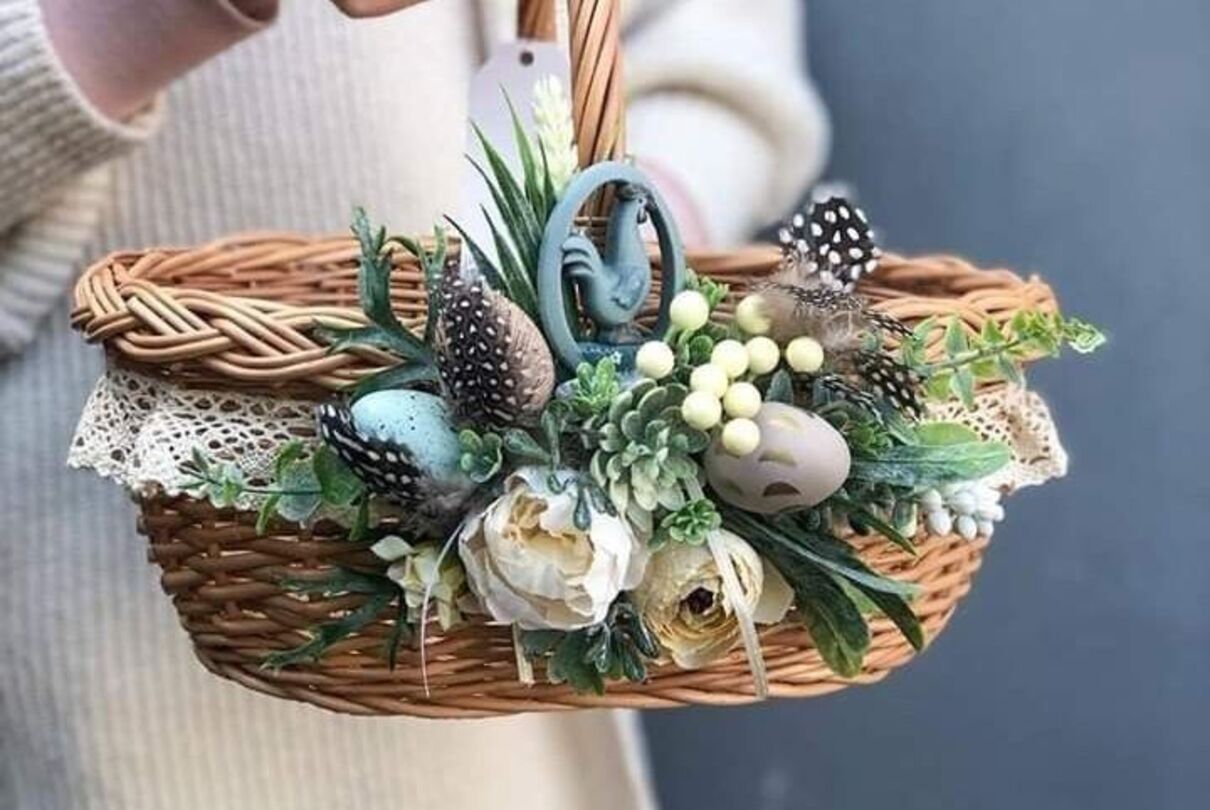 Як прикрасити кошик на Великдень 2025: цікаві та оригінальні ідеї - фото 1