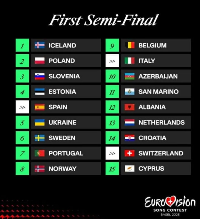 Хто виступатиме у першому півфіналі Євробачення-2025 - фото 556337
