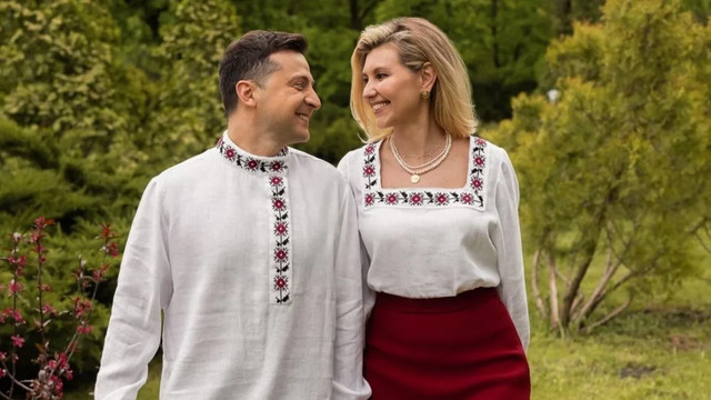 Образ подружжя Зеленських на День вишиванки 2021 року - фото 556490