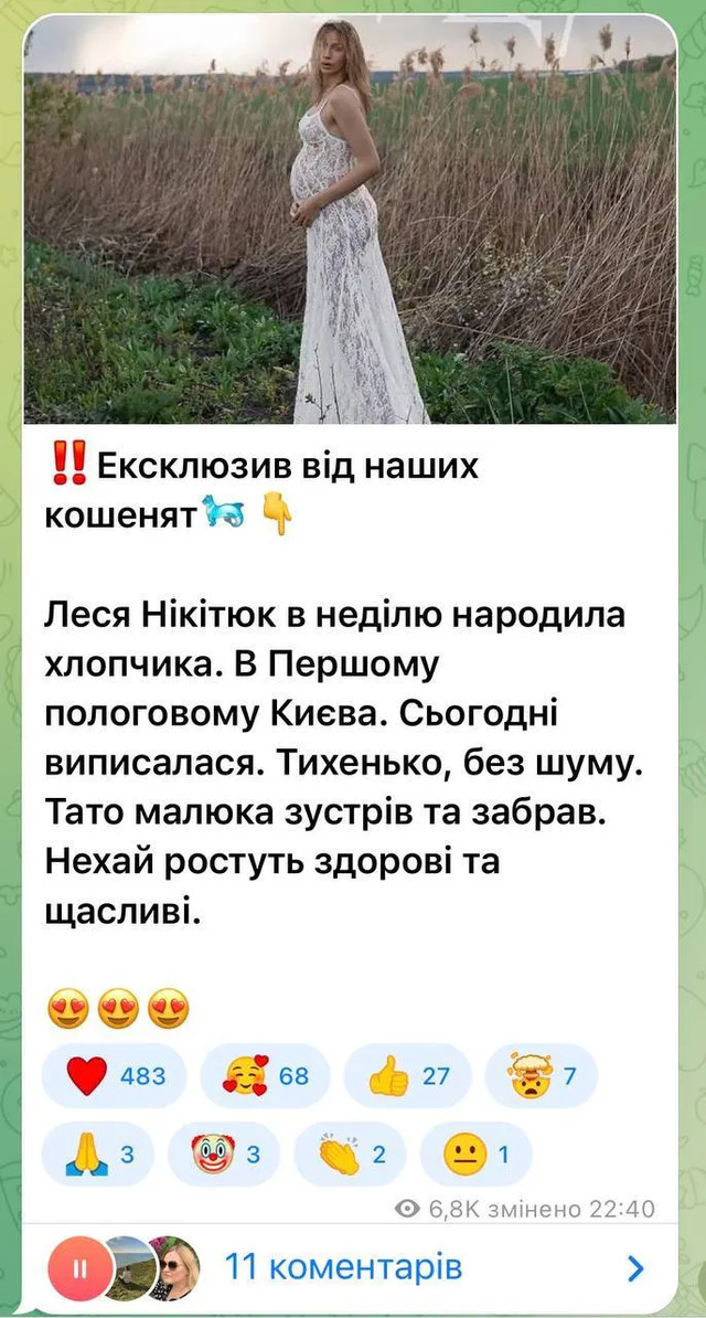 У мережі заявили, що Леся Нікітюк стала мамою - фото 558557