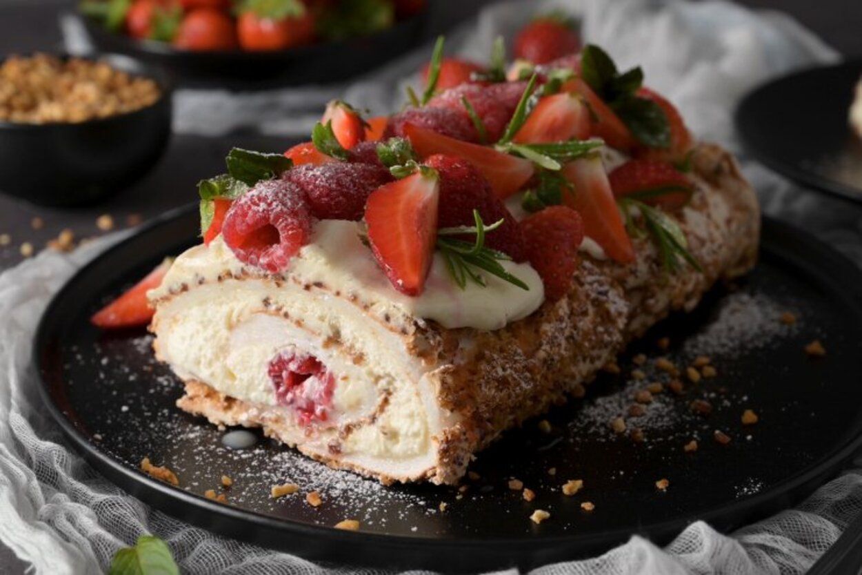 Меренговий рулет – улюблений літній десерт - фото 1