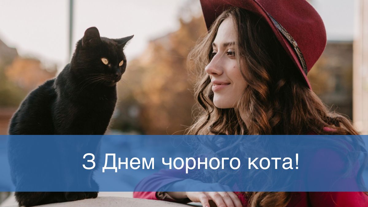 Привітання з Міжнародним днем чорного кота - фото 1