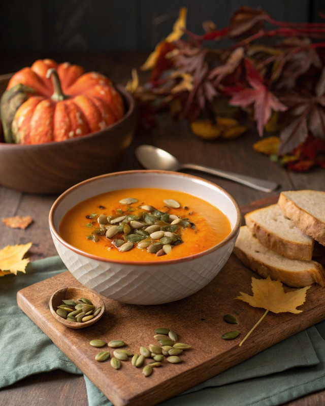 Крем-суп з гарбуза та імбиру - фото 568352