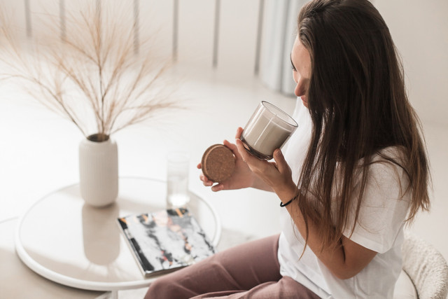 Ароматна свічка ручної роботи з натуральним воском - фото 571815