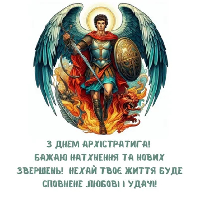 Привітання у свято Собору Архистратига Михаїла 2025 - фото 573239