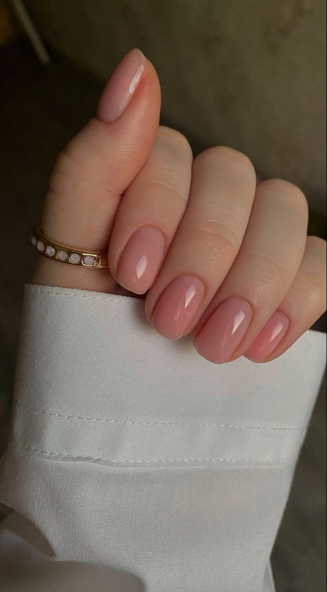 Персиковий манікюр - фото 582501