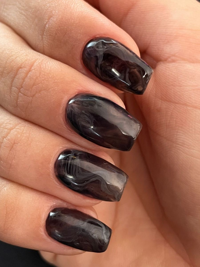 Smoky nails - фото 582552