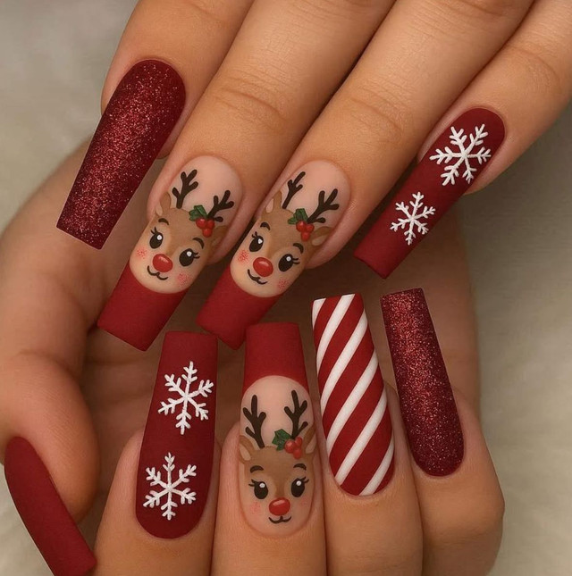 Манікюр з Сантою- фото 585151