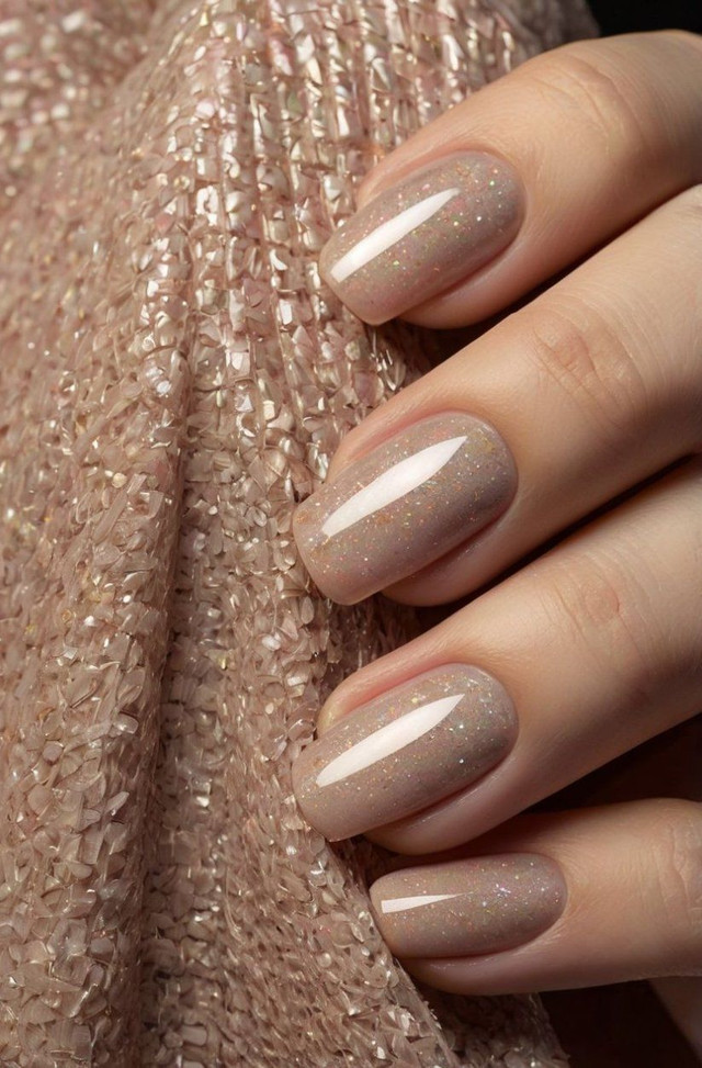 Перламутровий манікюр - фото 587254