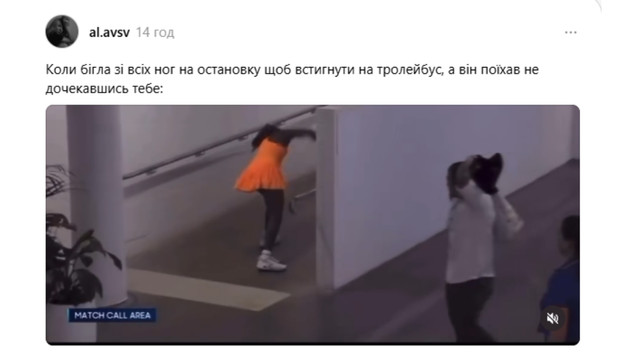 Ракетка не витримала: як поразку від Світоліної українці перетворилась на мем - фото 590715