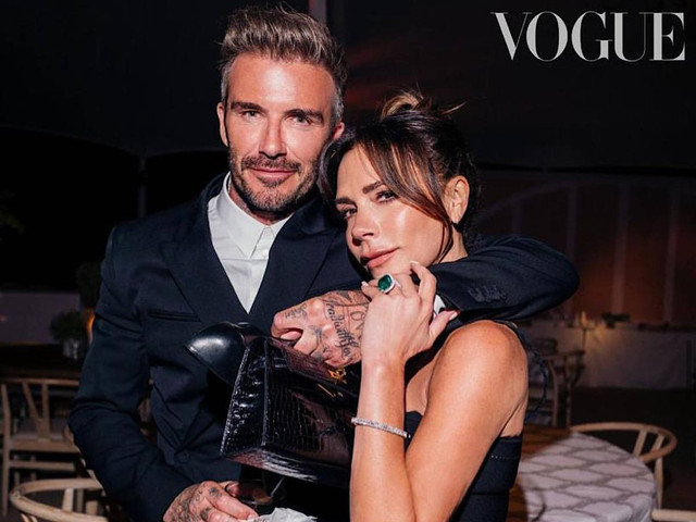 Вікторія та Девід Бекхеми - фото 593507